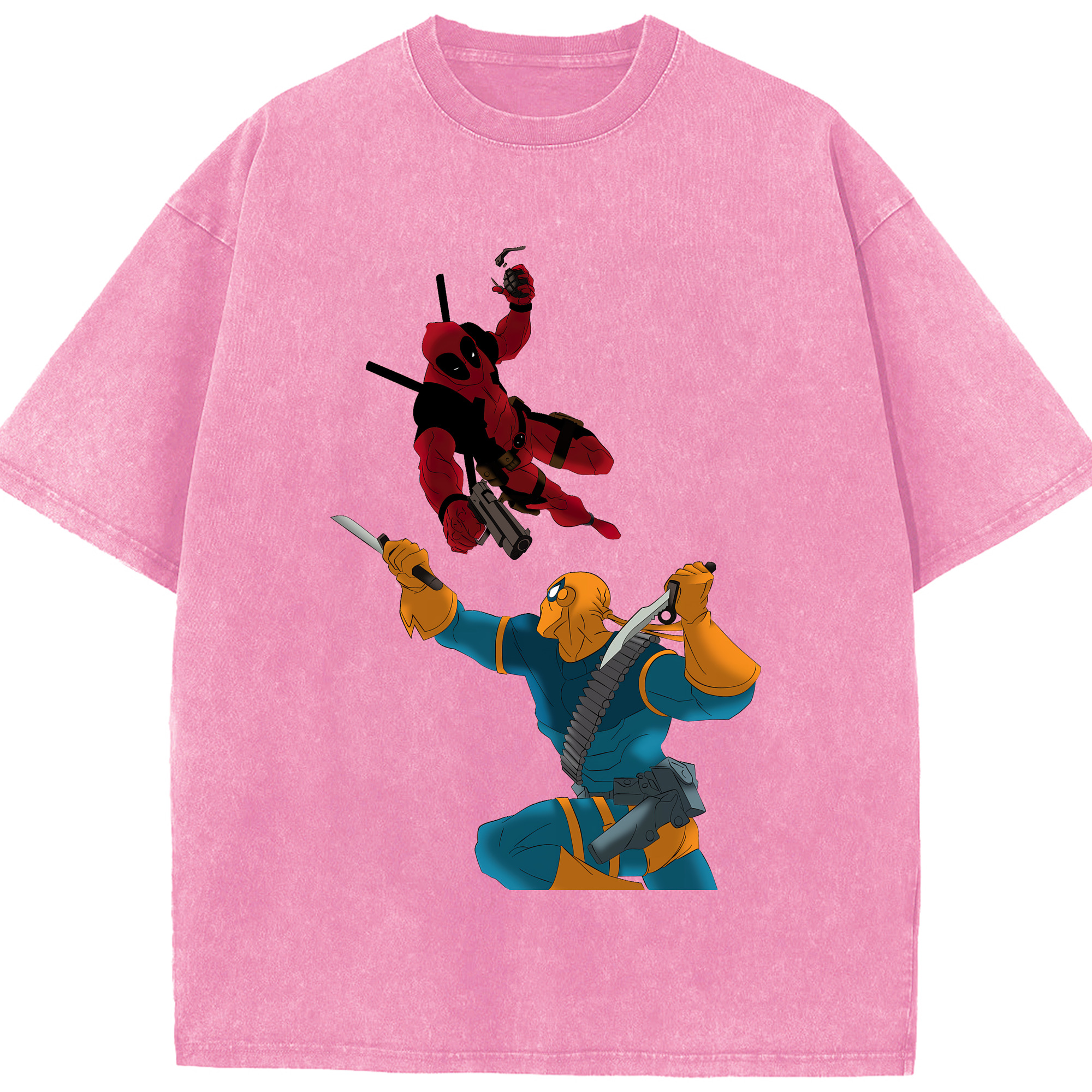 （画像用） Deadpool デッドプール 綿100% ヴィンテージ風 半袖Tシャツ（フロントプリント）